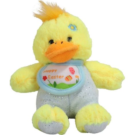 Peluche pasquale "Buona Pasqua" giallo (1/3)