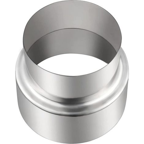 Tuyaux de Poêle Réduction Conduit Raccordement Connecteur de Conduit de Cheminée En Acier Inoxydable ø 100 mm à ø 90 mm Reducteur Tuyaux de Poêle (1/4)