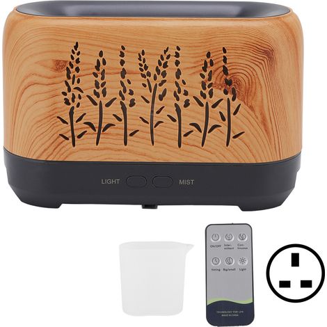 Diffuseur d'arômes 200ml silencieux portable avec télécommande, brume parfumée pour maison, bureau, yoga, prise UK 100-240V (1/5)