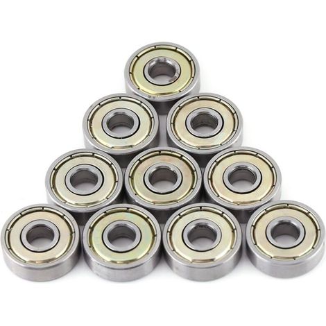 CREA Lot de 10 roulements à billes 626ZZ 6 x 19 x 6 mm, roulements à billes miniatures, double métal blindé/scellé, roulements à billes à gorge profonde en acier au carbone, roulements miniatures en a (1/5)
