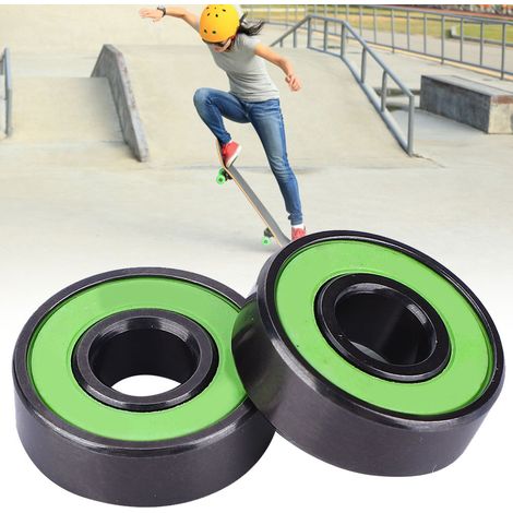 Roulement à billes skateboard haute performance, acier chromé durable pour longboard et cruiser, alignement précis et vitesse maximale. (1/4)