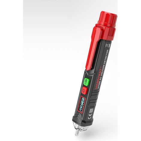 Détecteur de Tension sans Contact, Testeur de Tension avec Double Sensibilité 12V/48V-1000V, Écran LCD, Test de Fil de Phase/Neutre, Lampe de Poche, Alarme sonore, KAIWEETS (Sonde ronde) (1/5)
