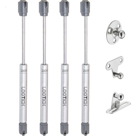 Hydraulique Ressort Piston Vérin à Gaz Amortisseurs pour Porte Armoire Meuble de Cuisine Abattant Pneumatique Soutien Charnière Ouverture Douce (1/5)