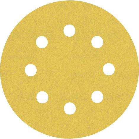 Bosch 5x Expert C470 Papier abrasif à 8 trous pour ponceuse excentrique 115 mm G 240 - 2608900799