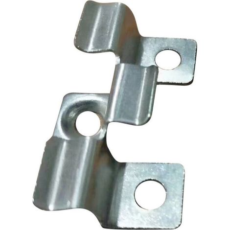 Packung mit 100 Befestigungsclips für WPC-Terrassendielen mit Edelstahlschrauben (1 cm Höhe)