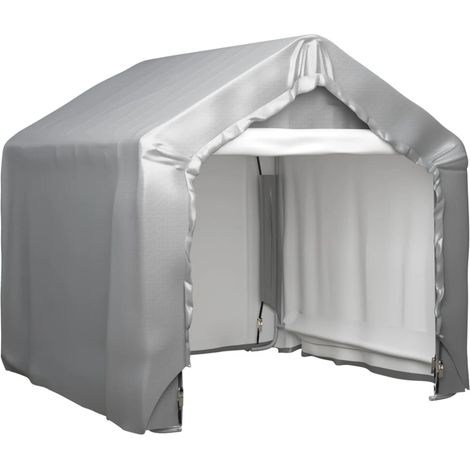 vidaXL Tenda Grigia 180x180 cm in Acciaio Zincato (1/5)