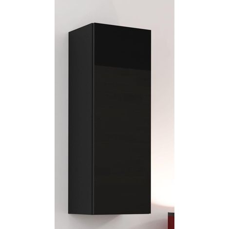 Cama FURNITURE VIGO Vitrine 90 cm – Schwarzer Wandschrank mit PUSH-CLICK-System (1/5)