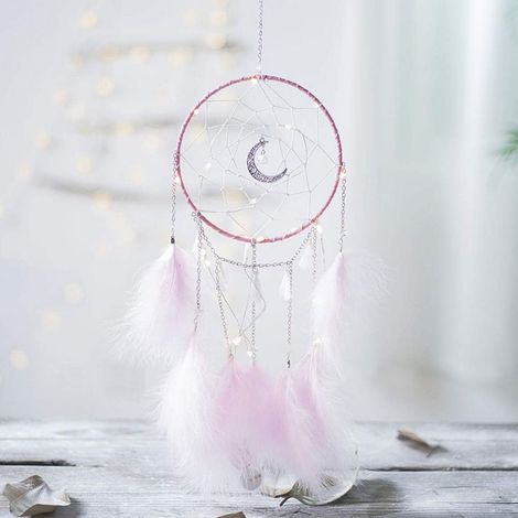 Nice Dream Little Dream Catcher avec lumière LED, 15 cm de diamètre