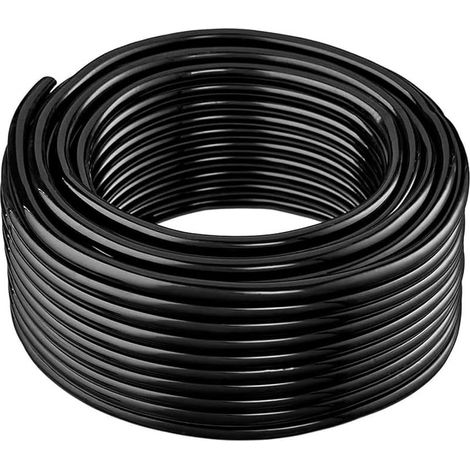 Tube de micro-irrigation goutte à goutte, D.I. 4mm/D.E. 6mm Tube d'arrosage de jardin pour système d'irrigation automatique DIY, Tuyau d'irrigation flexible, durable et résistant aux UV (30M) (1/5)