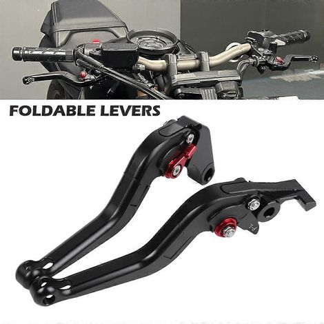 Palancas de embrague y freno plegables aplicables para HONDA NX500 CB500 Hornet 500 CB500X CB500F CBR500R Kit de manijas de control ajustables para motocicletas (()) (1/5)