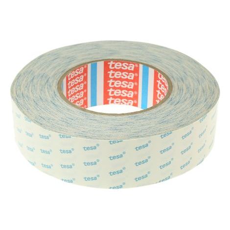 Ruban tissé double face Blanc Tesa 4943, 38mm x 50m x 0.1mm 7,7 N/cm ( Prix pour 1 )