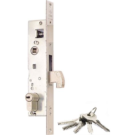 Cerradura de embutir Cisa L4140.20.0  Vertical Europeo Acero Acero Inoxidable (1/2)