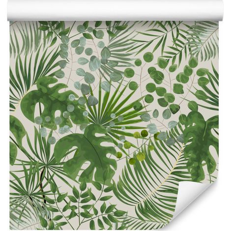 Papier peint à motifs de feuilles pour salon et chambre 50x1000 cm (1/5)