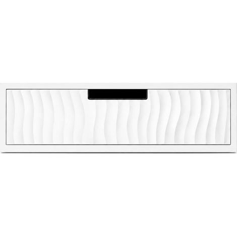 TrAdE Shop Traesio - Cassetto Organizer Porta Capsule Cialde Caffè Bianco Design A Onde Con Divisori 749638 - (1/5)