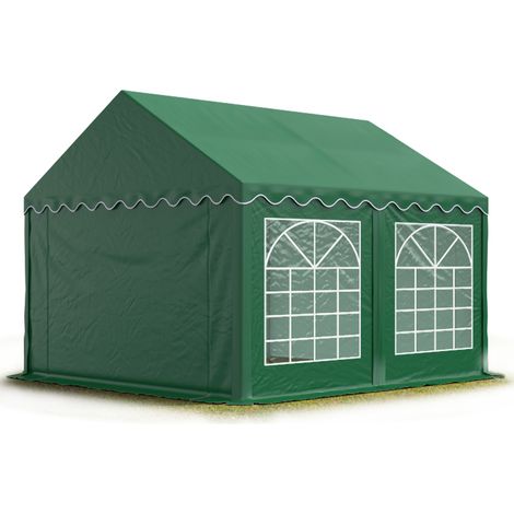 Party-Zelt Festzelt 3x4 m Garten-Pavillon -Zelt PVC Plane 700 N in dunkelgrün Wasserdicht (1/5)