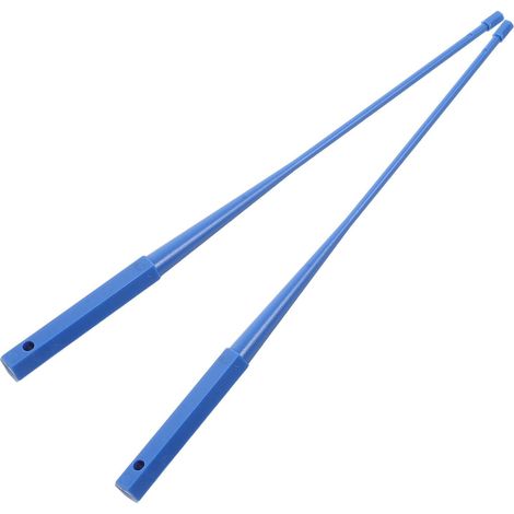 2 tiges de réglage pour moteur tubulaire, plastique bleu (1/5)