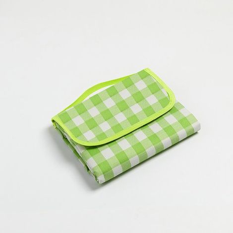 Manta de picnic/esterilla de playa impermeable，Manta de picnic ligera y lavable con asa de transporte，etc. Cuadrícula verde，1,5 x 2 m (1/5)
