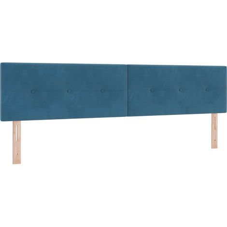 Maison Exclusive - Testiera LED con strisce LED Blu 200 cm Velluto (1/5)