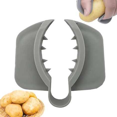 Protection anti-coupure pour les doigts - Sécurité en cuisine - Préparation des légumes - Poignée antidérapante - 8 x 7,5 cm - Non spécifié (1/5)