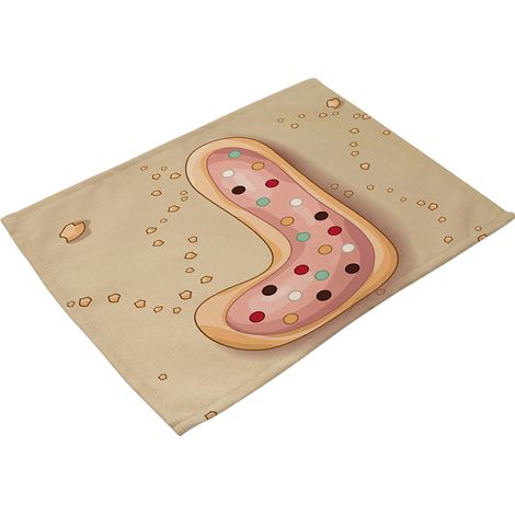 Tapis De Table En Coton Et Lin - Isolation Thermique Et Résistance À L'usure - Pour Salle À Manger Et Cuisine - Lot De 1 (1/2)