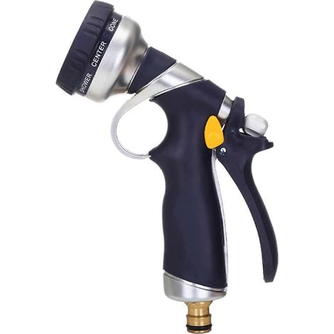 Garden Hose Nozzle with 8 Adjustable Spray Modes and Ergonomic Grip for Car Wash and Watering Plants (1/5)