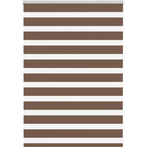 4014315 Store zèbre marron 110x100cm largeur du tissu 105,9cm polyester (1/5)