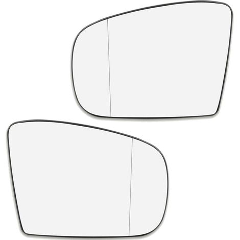 Coppia di specchietti laterali riscaldati (con piastra di supporto) per Mercedes-Benz W163 ML320 ML350 ML500 (1998-2005).