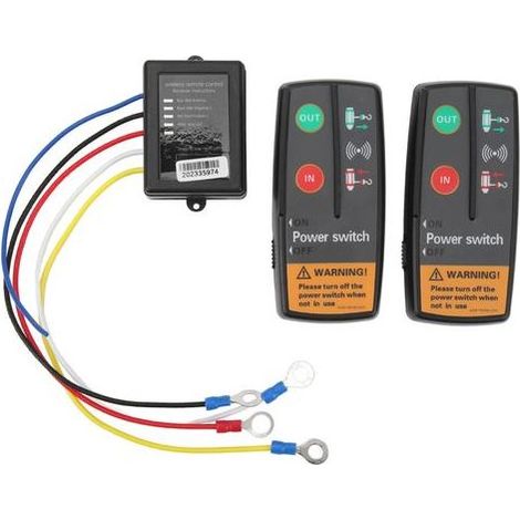 Contrôleur sans Fil de Treuil, Kit de Télécommande de Treuil sans Fil à Réponse Rapide 12V 24V pour ATV SUV. (1/5)