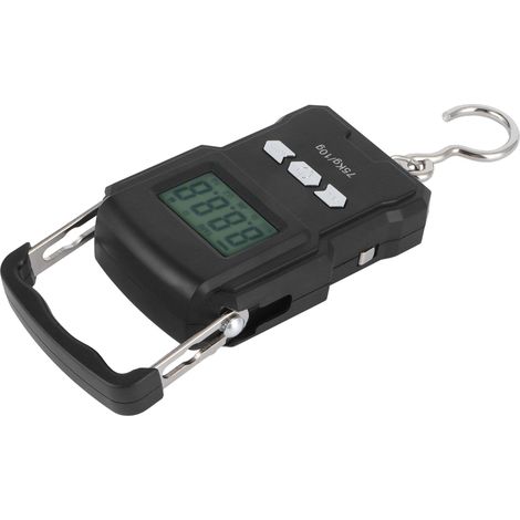 Balance électronique 75kg avec mètre ruban, pèse-personne portable à écran LCD pour cuisine et maison (1/5)