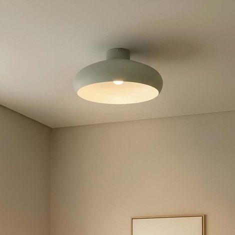 [NEUWERTIG] B-Ware Lindby Deckenleuchte Elover Deckenlampe Deckenlicht Lampe hellgrün Ø 45 cm Eisen (1/2)