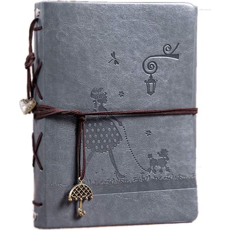 bricolage cuir Scrapbook Album Album Page noire Album collé Album Saint Valentin anniversaire anniversaire cadeau dames hommes (1/2)