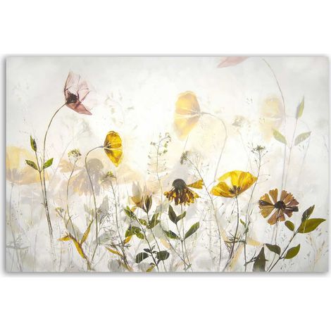 Tableau fleurs sauvages lumineuses (1/5)
