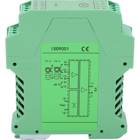 Isolateur de signal DC pour transmetteur courant/tension, montage sur rail DIN, 1 entrée 1 sortie, 0-5V à 0-5V GLG (1/5)