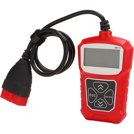 Scanner OBD2, lecteur de codes défauts moteur, outil de diagnostic multifonction pour voitures, SUV et camionnettes (rouge) (1/5)