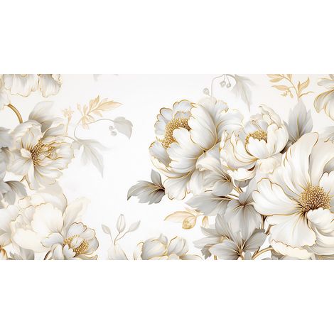 Papier peint panoramique - Fleurs - 130 cm x 73 cm (1/2)