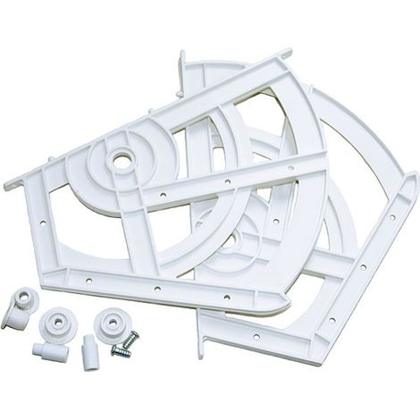 COMPAS MUEBLE ZAPATERO JUEGO 2 BALDAS BLANCO - 94025