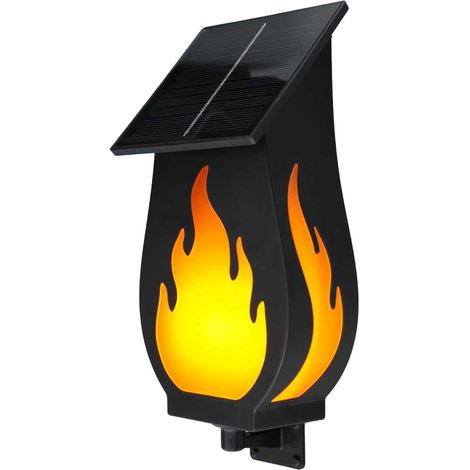 Applique Murale Solaire LED 3500K Lumière Chaude, Étanche IP65, Décoration Extérieure pour Jardin, Cour, Villa et Paysage (1/5)
