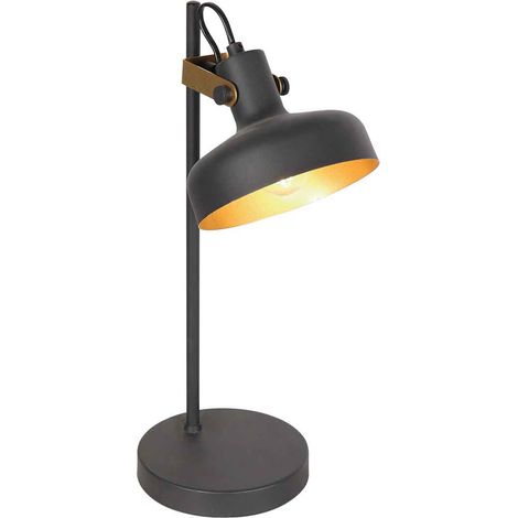 Mexlite - lámpara de mesa - Prato - negro - metal - lámpara de