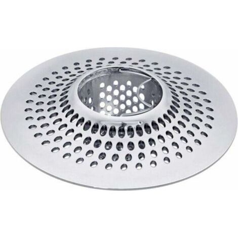 Ersandy 1pc Filtre à cheveux pour baignoire et douche en acier inoxydable,Argent (1/4)
