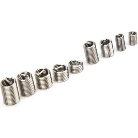 150 Inserts filetés,Acier inoxydable,Réparation trous endommagés,M3 M4 M5,Diy mécanique (1/3)