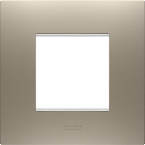 PLAQUE EGO 2P BRONZE CLAIR GEWISS GW16022BR