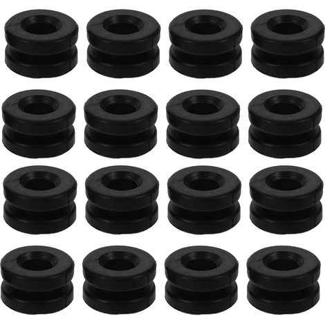 20-teiliges schwarzes Gummi-Motorhaubenpuffer-Set, hochhitzebeständige Isoliermatte für den Motorraum, einfache Montage und Schutz (1/5)