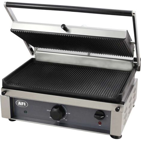 Grill paninis électrique - plaque simple rainurée - AFI COLLIN-LUCY