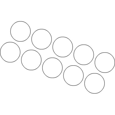 50 x 48 x 1 mm Nitrile Rubber O-Rings 10 Pieces Round Black (1/5)