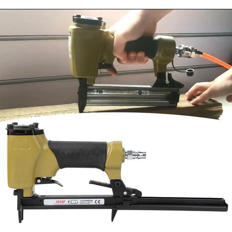 Agrafeuse pneumatique 1010F Mini, cloueuse pneumatique 4-7 kgf/m² pour le travail du bois et les finitions intérieures (1/5)