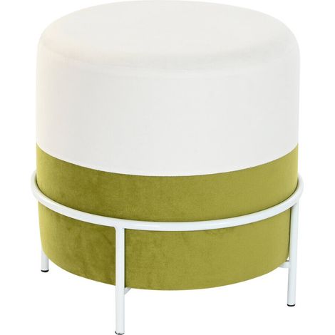 Reposapies Metal Poliester 40X40X40 Blanco MB203347 (1/3)