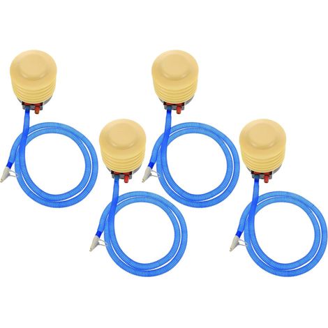 Lot de 4 Pompes à Pied pour Matelas Pneumatique et Ballons de Sport, Pompe Manuelle Légère en Plastique, pour Piscine et Activités en Plein Air (1/5)