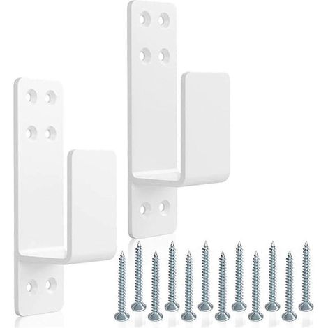 Supports de barre de porte 2x4 renforcés pour une sécurité domestique optimale. Convient aux modèles Yuante. (1/5)