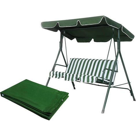 1 Housse de balancelle, Tissu Oxford imperméable, Protection UV, 47.2x56x6 pouces, Pour jardin terrasse (1/5)