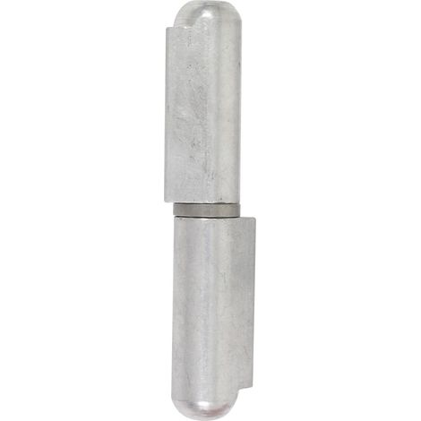Torbel – Paumelle à souder SOUDALU aluminium – Bouts ronds – Longueur 120mm – Pour porte battante – Axe inox sans graisseur